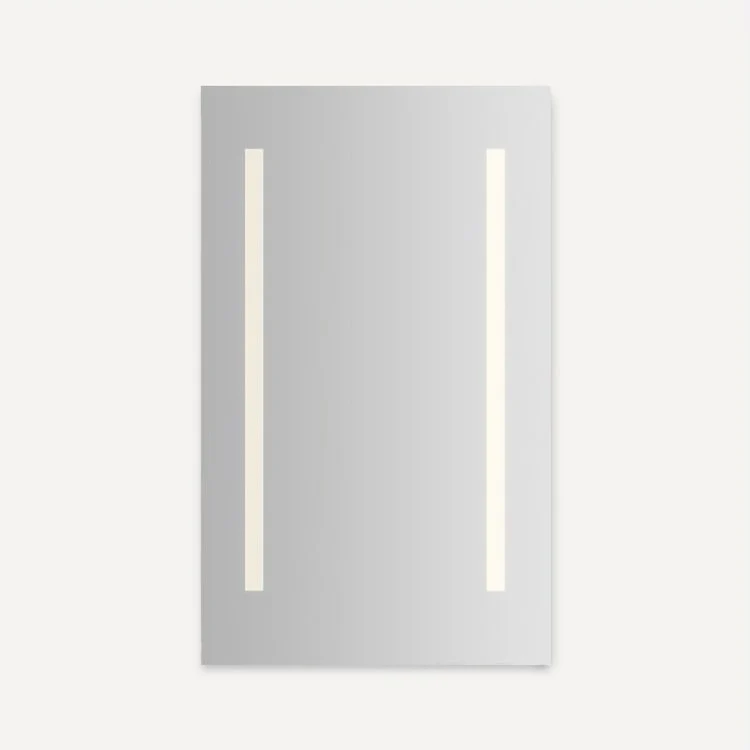 Medicine Cabinet Vitality 24W x 40H x 4D Inch 1 Doors Mirror with Dimmable LED Lighting Flat Top Left Hand Side Polished Edge 3000 Kelvins - Frankwebs