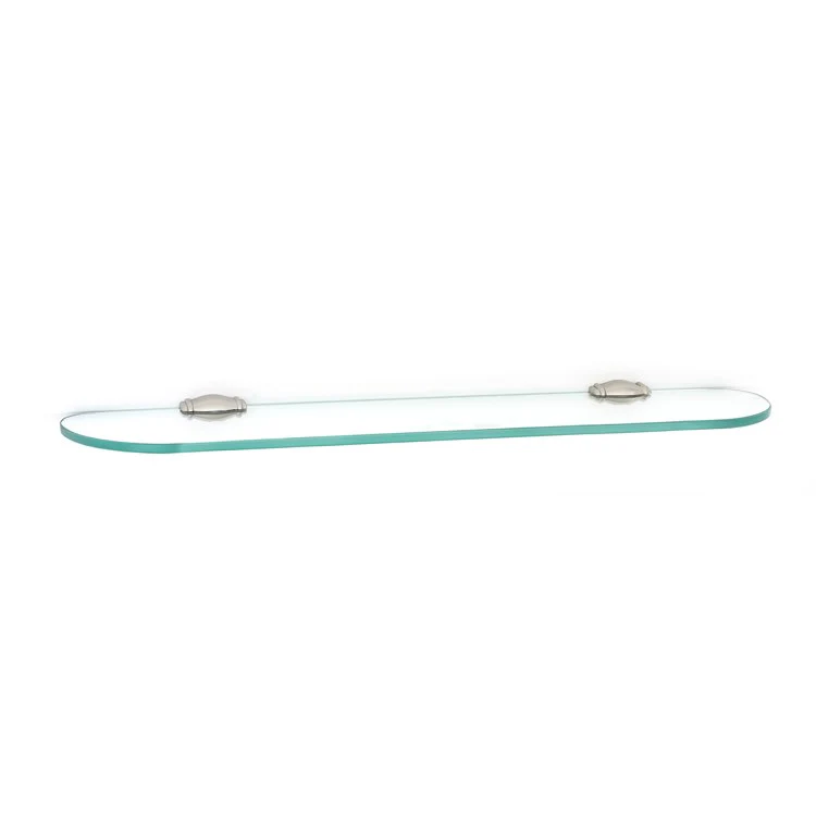 Shelf Charlie's Bath with Brackets Satin Brass 24 Inch Brass/Glass - Frankwebs