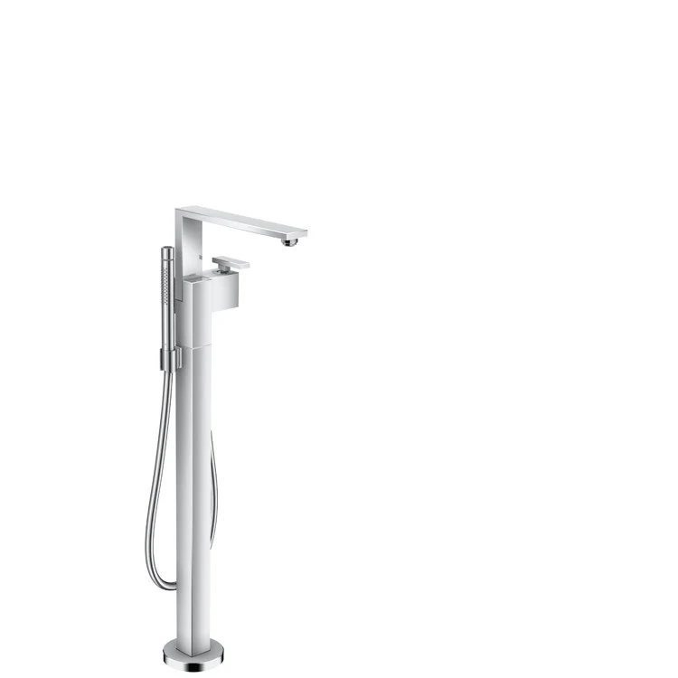 Tub Filler Trim Edge Freestanding with Wand 1 Lever Chrome 5.81 GPM - Frankwebs