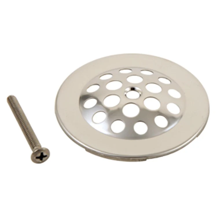 Drain Strainer Dome with Screw Brilliance Polished Nickel 10-24 x 1-3/4 Inch - Frankwebs