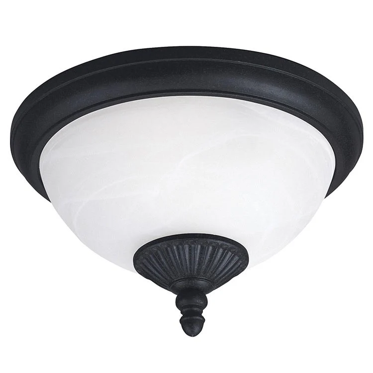 Yorktown Two-Light LED Outdoor Flush Mount Ceiling Fixture - Frankwebs
