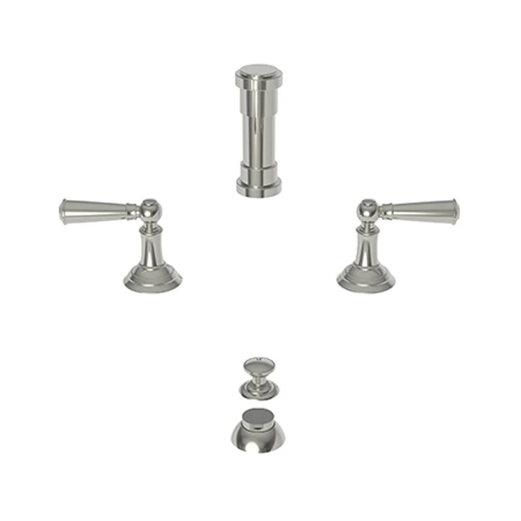 Bidet Faucet Aylesbury 8 to 16 Inch Spread 2 Lever ADA Satin Brass PVD - Frankwebs