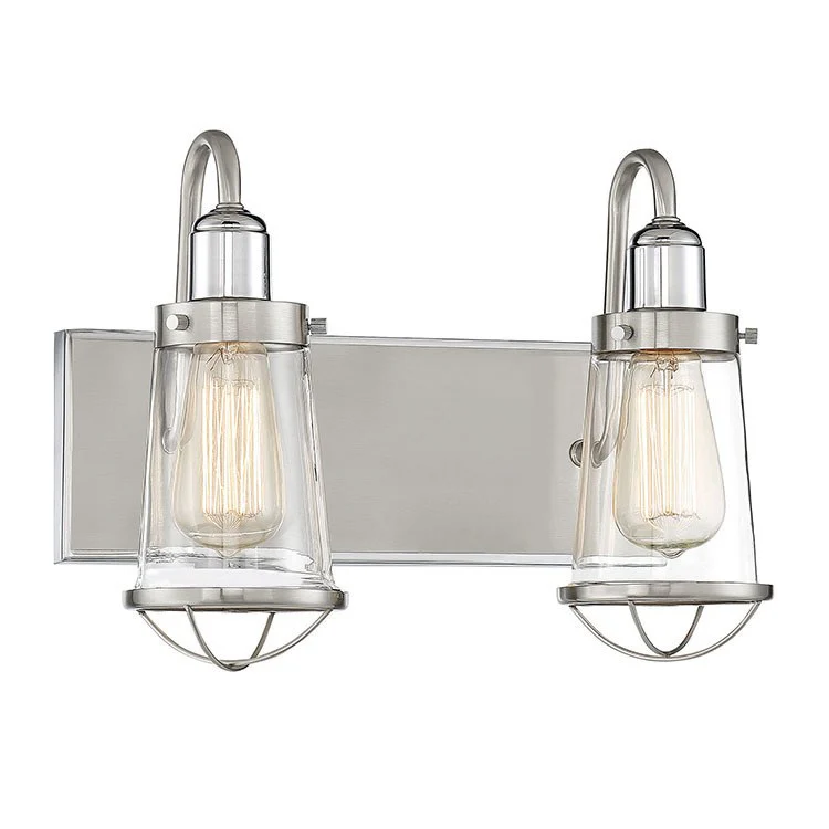 Lansing Two-Light Bathroom Vanity Fixture - Frankwebs