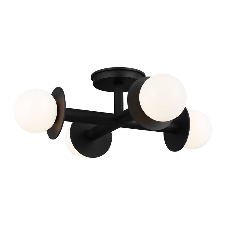 Nodes Four-Light Flush Mount Ceiling Fixture by Kelly - Frankwebs