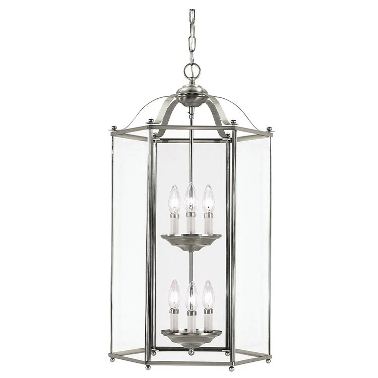 Bretton Six-Light Two-Tier LED Foyer Pendant - Frankwebs