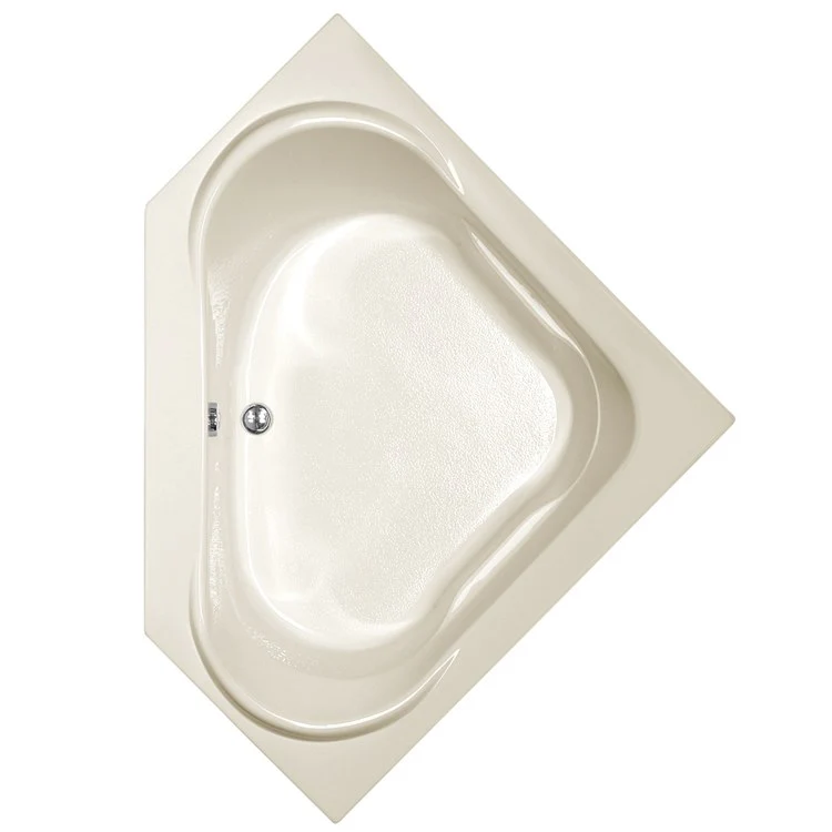 Soaking Tub Designer Collection Clarissa 55 x 55 Inch Corner Tub Only Center Bone Acrylic - Frankwebs