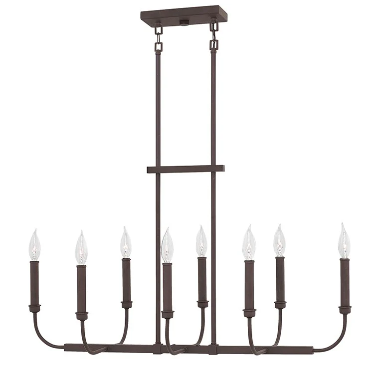 Alister Eight-Light Linear Chandelier - Frankwebs