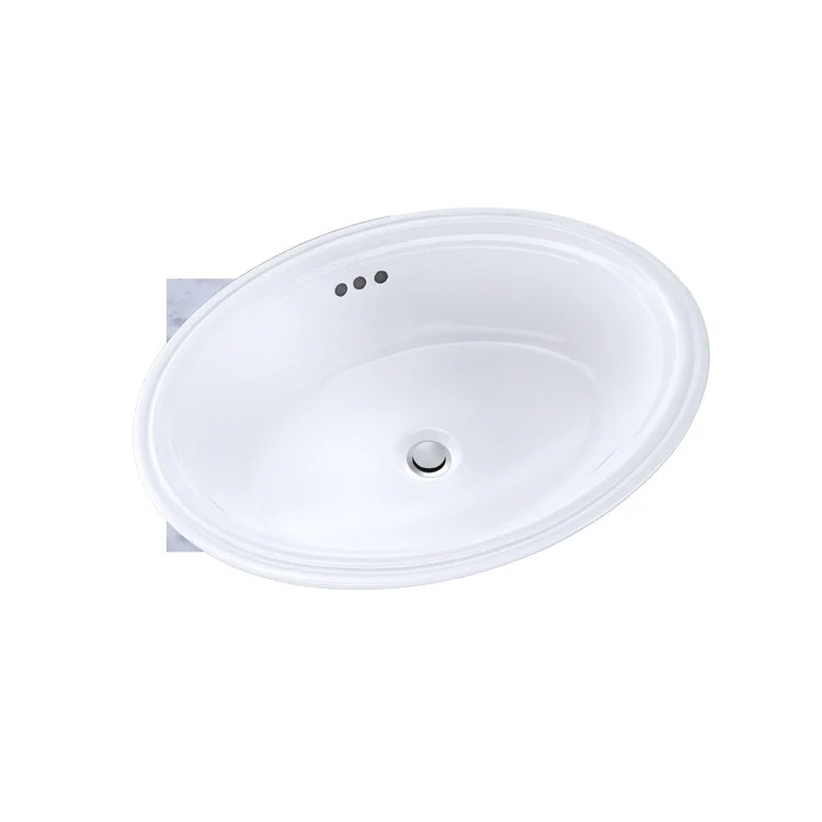 Lavatory Sink Dartmouth Undercounter 19-1/4 x 14-7/8 Inch Oval ADA Cotton - Frankwebs