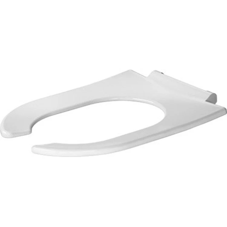 Toilet Seat Starck 3 Elongated Open Front Ring Less Slow Closing Cover Plastic White 18-3/4 Inch - Frankwebs