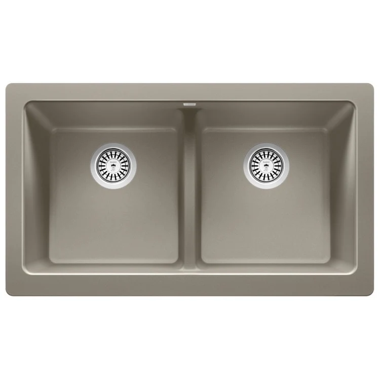 Kitchen Sink Vintera 33 x 19 Inch Double Bowl Cinder Apron Front Rectangle - Frankwebs