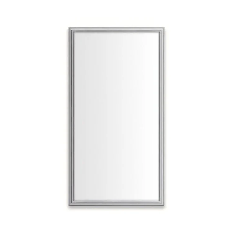 Medicine Cabinet Main Line 16 x 30 Inch 1 Doors Framed Mirror Polished Nickel Flat Top Rosemont Frame Slow Close Hinges 4 Inch - Frankwebs
