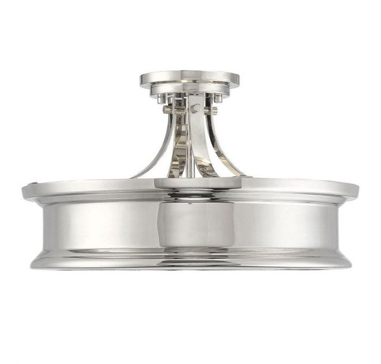 Watkins Three-Light Semi-Flush Mount Ceiling Fixture - Frankwebs