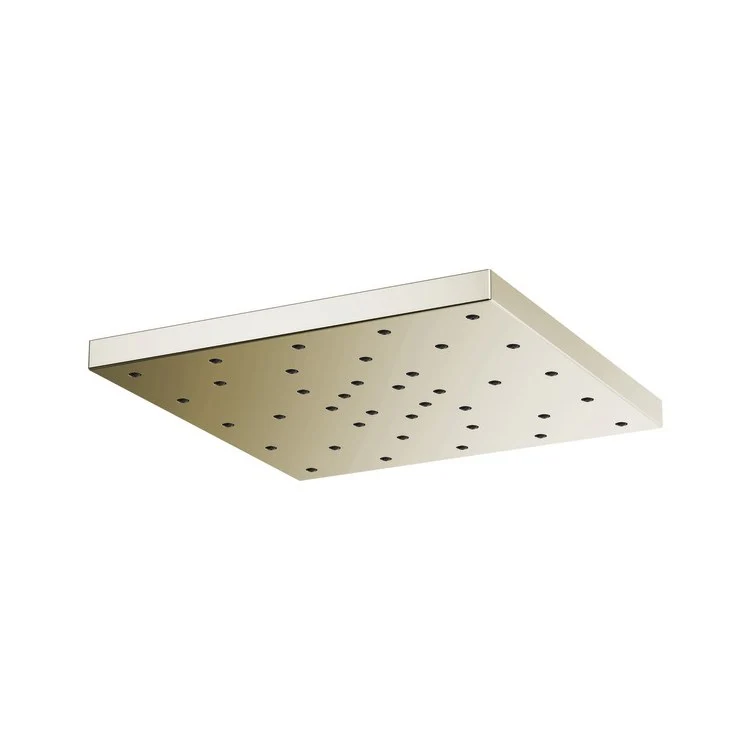 Showerhead Universal Showering 1 Function Linear Round Rain Can Brilliance Brushed Nickel 14 Inch 1.75 Gallons per Minute Square H2OKinetic Drenching Spray - Frankwebs