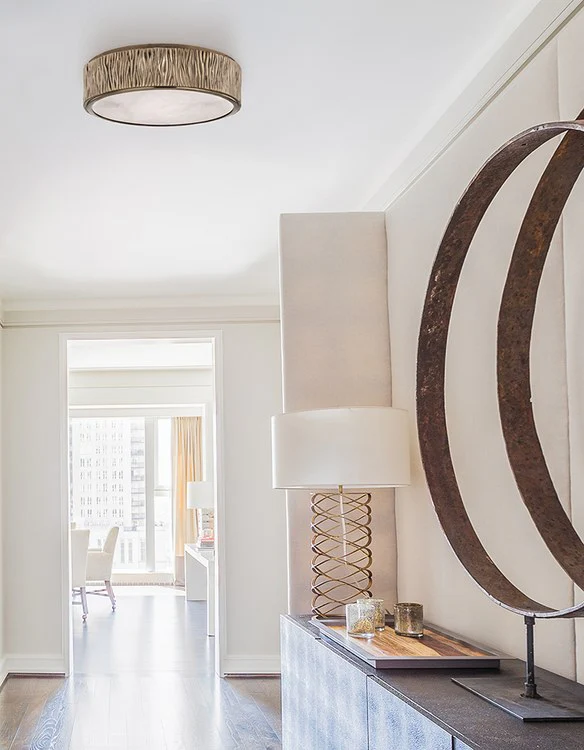 Crispin Single-Light LED Large Flush Mount Ceiling Fixture - Frankwebs