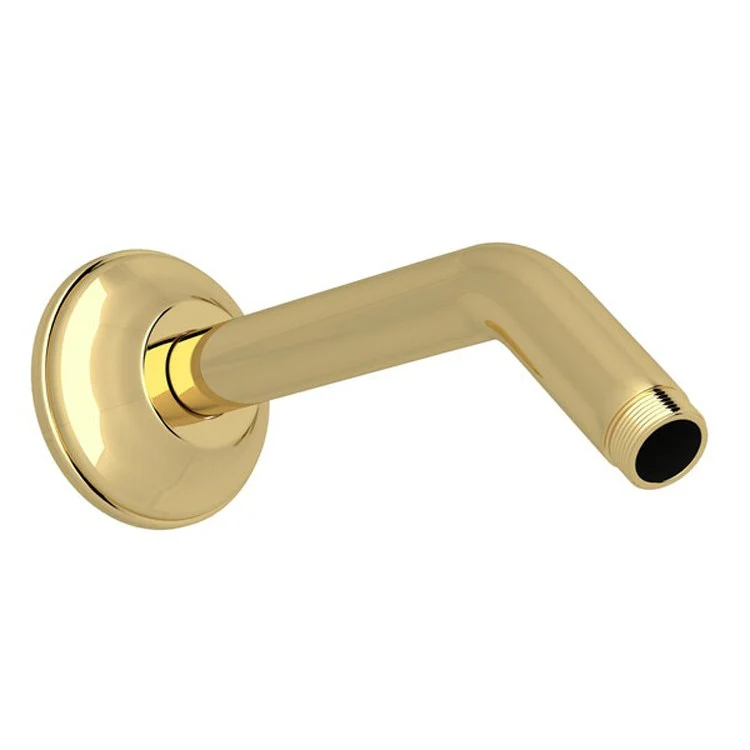 Shower Arm with Sliding Escutcheon Unlacquered Brass 7 Inch Brass Angled Down Wall Mount - Frankwebs