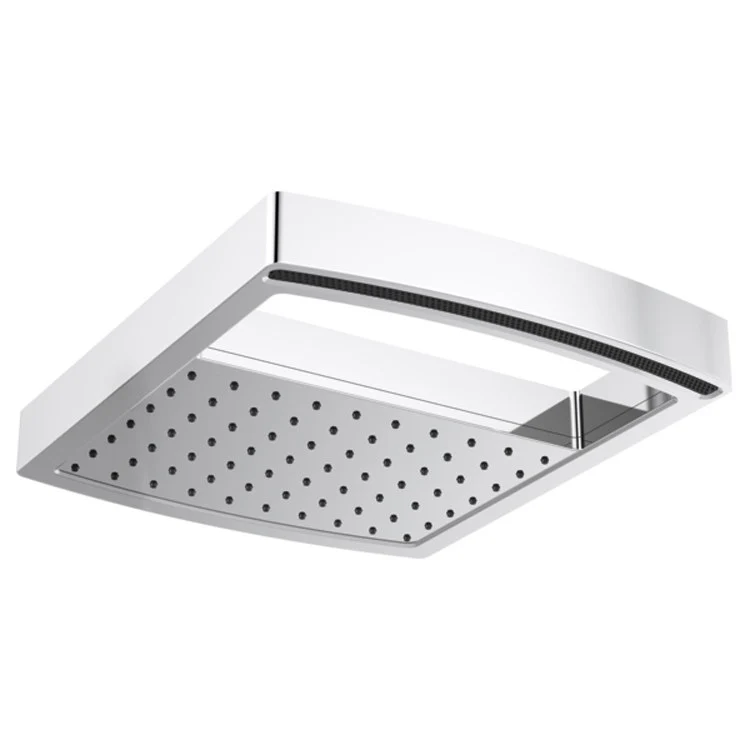 Showerhead Kintsu 3 Function Rain Can Brilliance Black Onyx 14 Inch 1.75 Gallons per Minute Square Includes Full Canopy & Full & Canopy Spray - Frankwebs