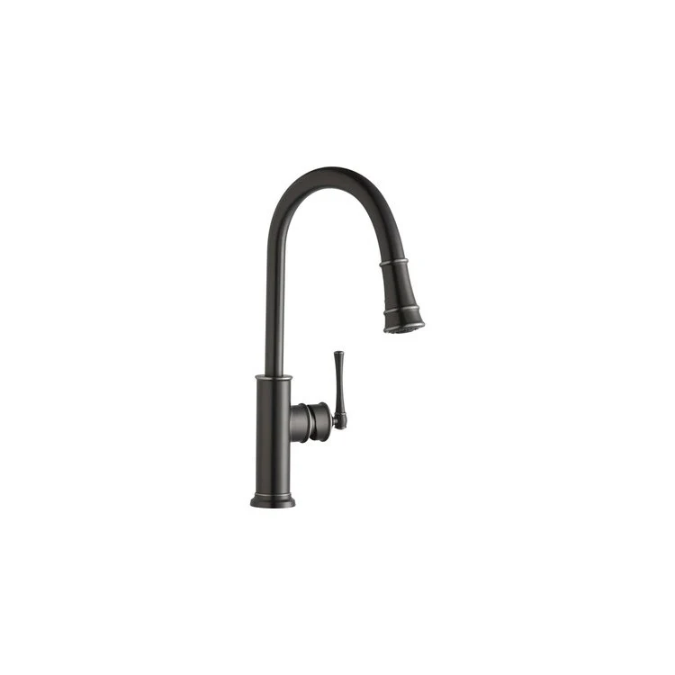 Kitchen Faucet Explore Deck Mount 1 Lever ADA Antique Steel Pull Down Spray 1 Hole Spout Height 17-7/8 Inch - Frankwebs