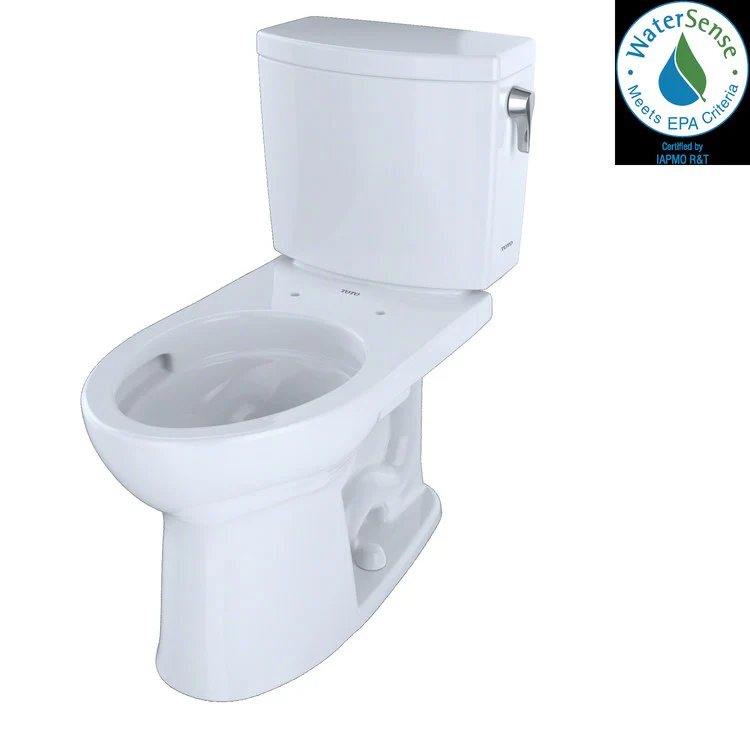 Toilet Drake II 2 Pieces Universal Height Cotton Elongated ADA 30 Inch 1.0 Gallons per Flush Right Hand Chrome Less Seat - Frankwebs