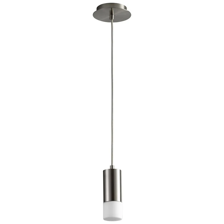 Magneta Single-Light LED Mini Pendant with Glass Shade - Satin Nickel - Frankwebs