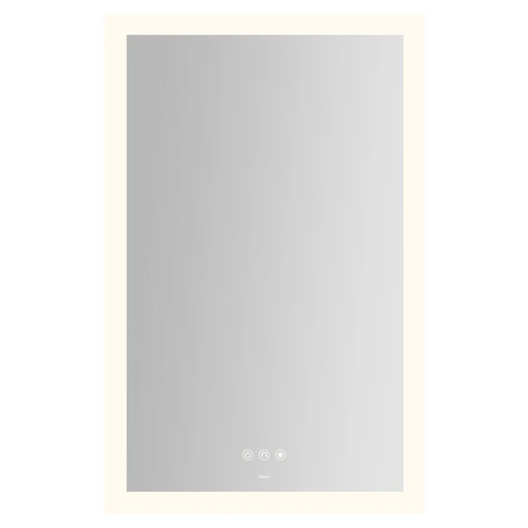 Bathroom Mirror Instinct with Perimeter Lighting Rectangular 20 x 30 Inch Wall Mount - Frankwebs