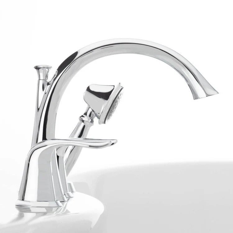 Lahara Two Handle 4-Hole Roman Tub Faucet with Handshower - Frankwebs