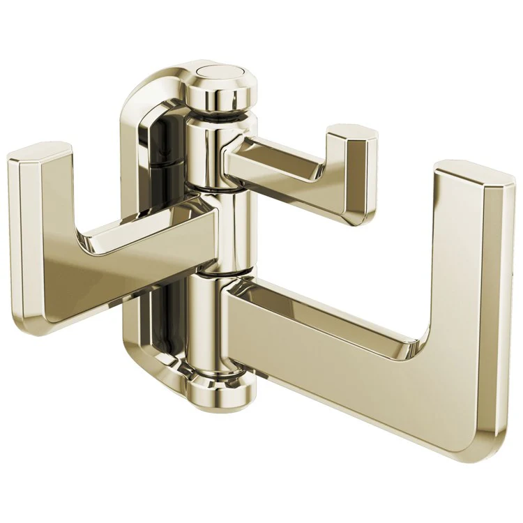 Robe Hook Levoir 3 Hook Polished Chrome 3-1/8 Inch 4-3/8 Inch Wall Mount Zinc - Frankwebs