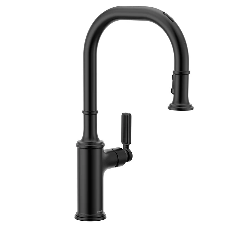 Kitchen Faucet Smyth 1 Lever ADA Matte Black High Arc 1/3 Hole Voice Activated 1.5 Gallons per Minute - Frankwebs