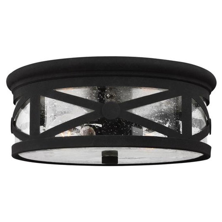 Lakeview Two-Light Outdoor Flush Mount Ceiling Fixture - Frankwebs