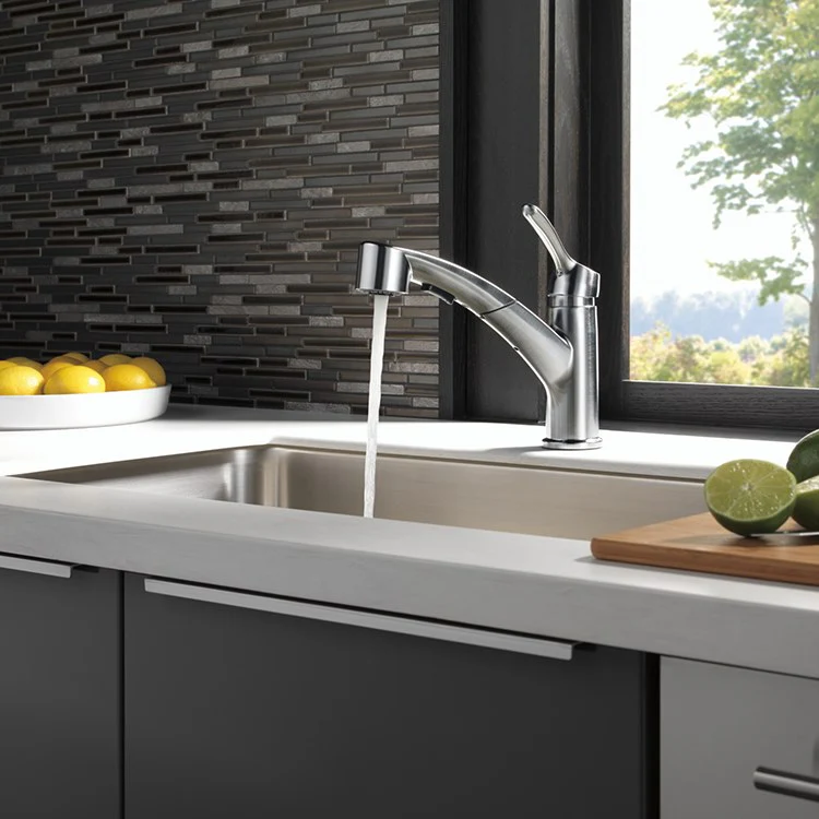 Collins Single Handle Pull Out Kitchen Faucet - Frankwebs