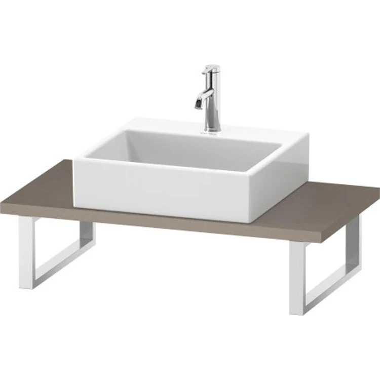 Lavatory Console L-Cube Mediterranean Oak Single Basin Compact 31-1/2 x 18-7/8 Inch 1-1/8 Inch - Frankwebs