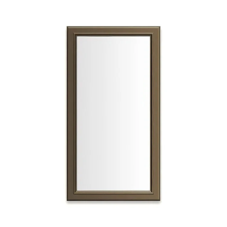Medicine Cabinet Main Line 16 x 30 Inch 1 Doors Framed Mirror Vintage Brass Flat Top Bryn Mawr Frame Slow Close Hinges 4 Inch - Frankwebs