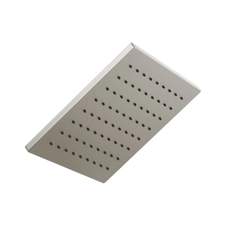 Showerhead Universal Showering Components 1 Function Square Lumicoat Stainless 11-3/4 Inch 1.75 Gallons per Minute Soft Rain Spray - Frankwebs