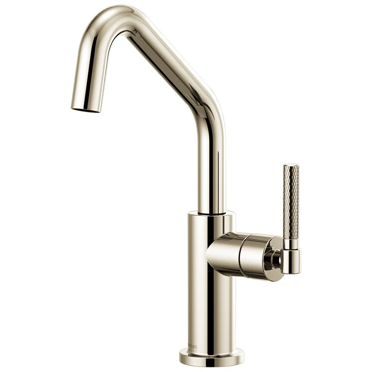 Litze Single Handle Bar Faucet with Angled Spout/Knurled Handle - Frankwebs
