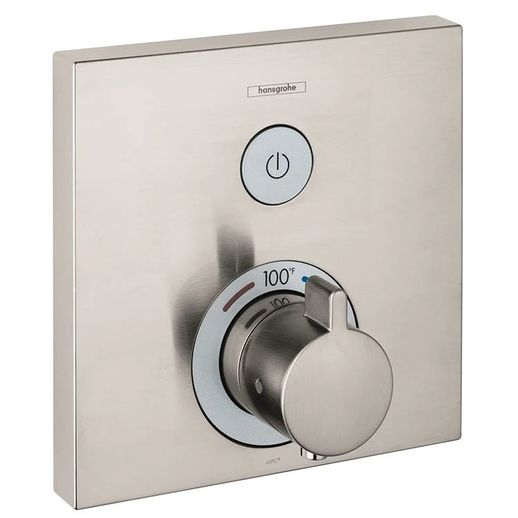 Thermostatic Trim ShowerSelect Square 1 Function 1 Lever Brushed Bronze ADA for Rough-In Valve with Service Stops 01850181 7.0 Gallons per Minute Escutcheon Handle Metal - Frankwebs