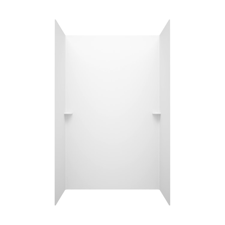 Shower Wall Swanstone Kit White 3 Panels 36 x 36 x 72 Inch - Frankwebs