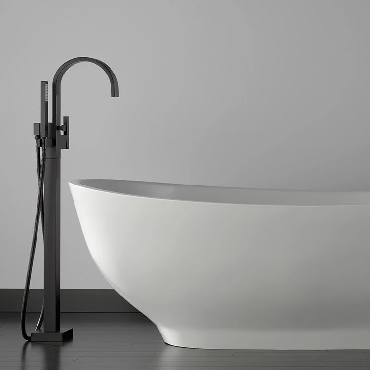 Siderna Single Handle Freestanding Tub Filler with Handshower - Frankwebs