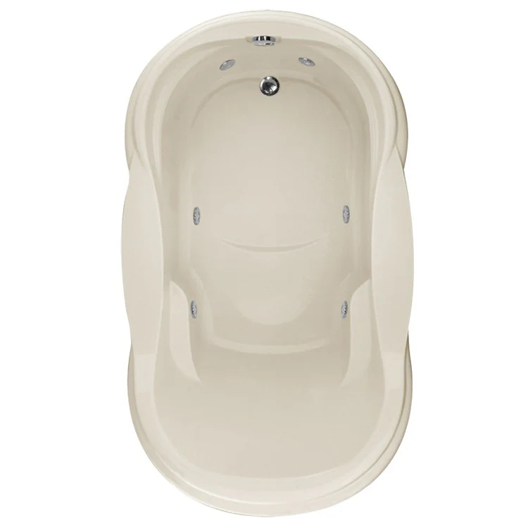 Combination Tub Designer Collection Vanessa 72 x 42 x 21 Inch Drop-In End Drain Bone Oval - Frankwebs