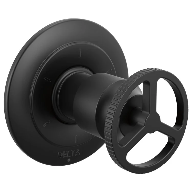 Diverter Trim Trinsic 6 Functions Matte Black 1 Wheel for Rough-In R11000 - Frankwebs