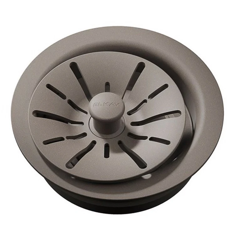 Drain Fitting Quartz Perfect Drain Disposer Flange with Removable Basket Strainer and Rubber Stopper 4 x 2 Inch Jubilee Polymer for Garbage Disposals Accommodate 4-1/2IN Flange 4 Inch - Frankwebs