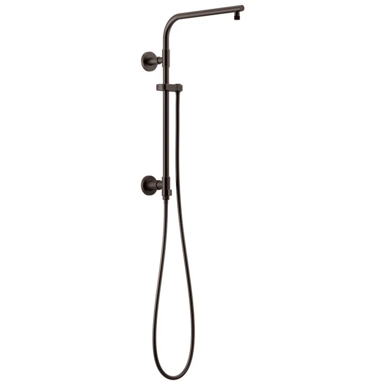 Shower Column Emerge Universal Showering Components Round Contemporary Lumicoat Polished Nickel 18 Inch - Frankwebs