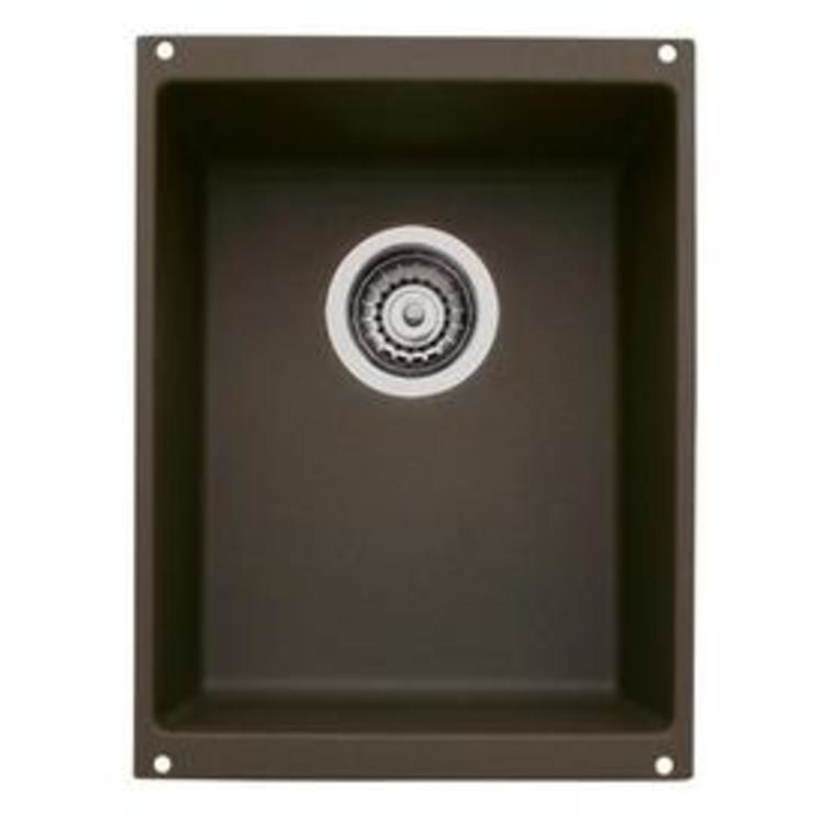 Bar Sink Precis 14 x 18 Inch 1 Bowl Coal Black Undermount - Frankwebs