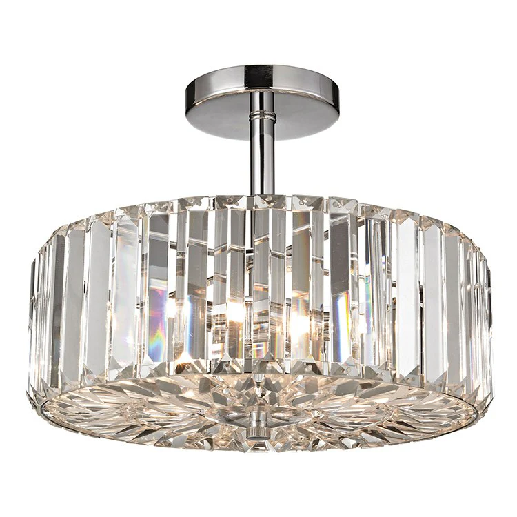 Clearview Three-Light Semi-Flush Mount Ceiling Fixture - Frankwebs
