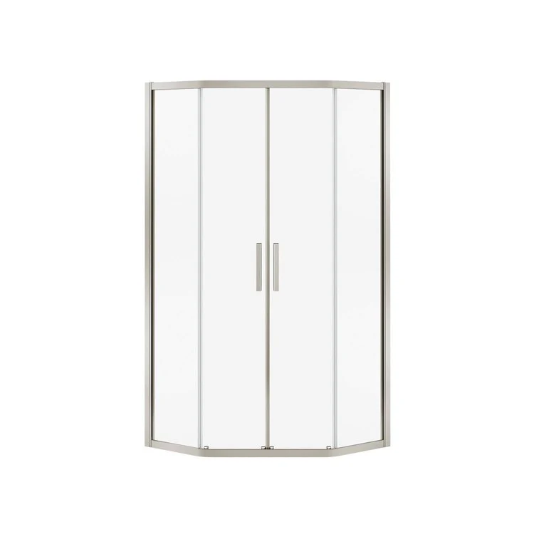 Shower Door Radia Neo-Angle Sliding 36 x 71-1/2 Inch Chrome 1/4 Inch 33 to 36 x 71-1/2 Inch - Frankwebs