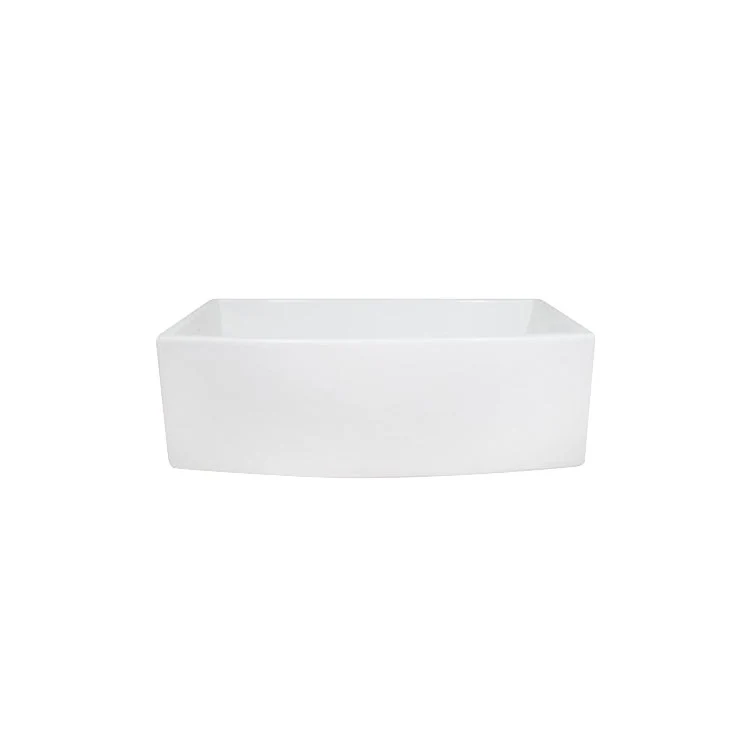 Kitchen Sink 29-3/4L x 17-1/2W Inch Single Bowl Fallbrook Farmer White Curved Rectangle - Frankwebs