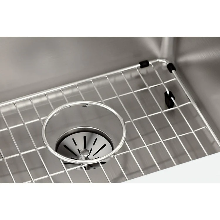 Sink Kit Lustertone Iconix Perfect Drain 18.5 x 18.5 Inch Single Bowl Luminous Satin One EBG1414 Bottom Grid One LKPD1 Perfect Drain and Strainer - Frankwebs