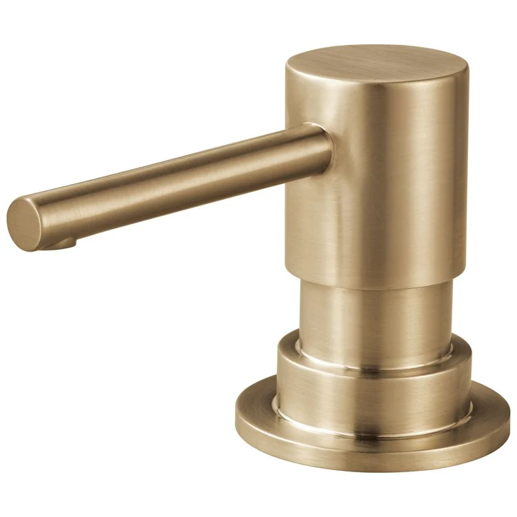 Soap Dispenser Solna Brilliance Luxe Gold Deck Mount Plastic Brass Pump - Frankwebs