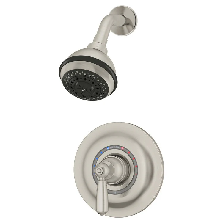 Shower Trim Allura Round 1 Lever Polished Chrome ADA 1.5 Gallons per Minute 3 Function Round Showerhead - Frankwebs
