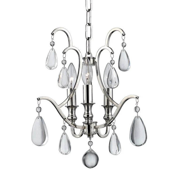 Crawford Three-Light Semi-Flush Mount Ceiling Fixture/Pendant - Frankwebs