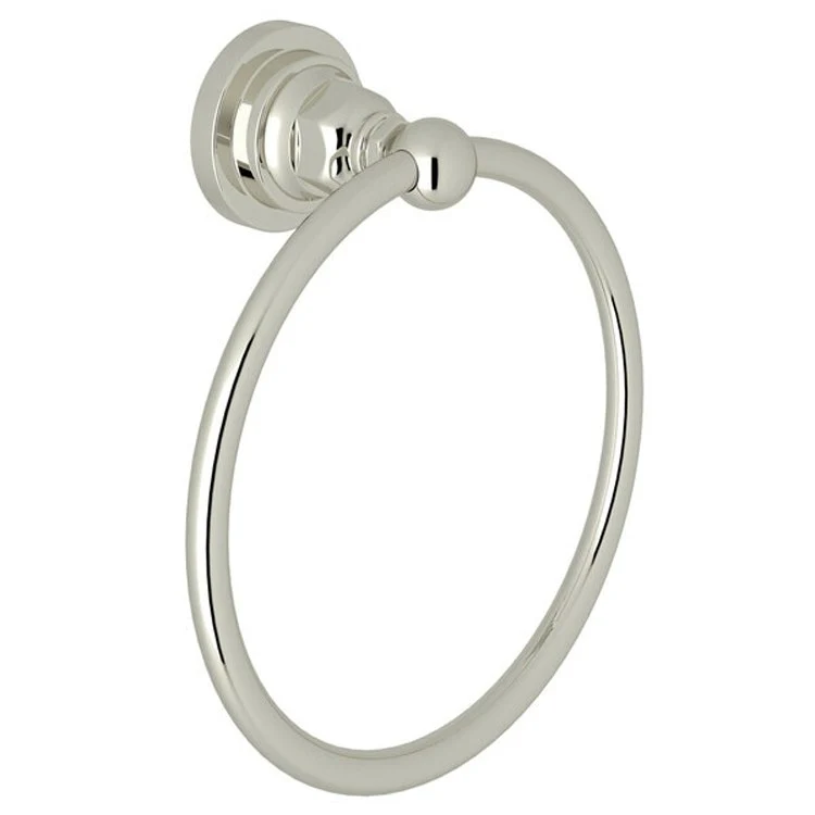 Towel Ring San Giovanni 6 Inch Polished Chrome Brass 2-27/32 Inch Wall Mount - Frankwebs