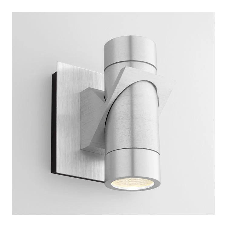 Razzo Two-Light LED Outdoor Wall Sconce - Brushed Aluminum - Frankwebs